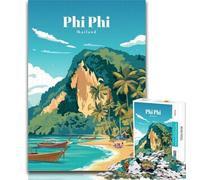 1000 pezzi per adolescenti Viaggio a Phi Phi Puzzle da 1000 pezzi per adulti e adolescenti, giochi educativi Decorazione per la casa Collezione di artisti, Belle arti 26x38cm