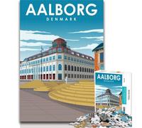 1000 pezzi per adulti Aalborg Danimarca Viaggio Puzzle da 1000 pezzi per adulti Regali, giocattoli Giochi educativi Decorazione murale antistress 75x50cm