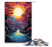 1000 pezzi per adulti e bambini di Jigsaw bellissimi puzzle colorati con paesaggi giapponesi per adulti puzzle in legno da 1000 pezzi (75x50 cm)