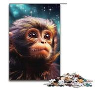 1000 pezzi per adulti e bambini di Jigsaw Galaxy Monkey Puzzle per adulti Puzzle in legno 1000 pezzi (38x26 cm)