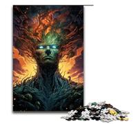1000 pezzi per adulti e bambini di Jigsaw Nebula King's Puzzle psichedelici colorati per adulti Puzzle in legno 1000 pezzi (75x50 cm)