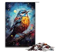 1000 pezzi per adulti e bambini di Jigsaw Painting Art Sparrow Puzzle per adulti Puzzle in legno 1000 pezzi (75x50 cm)