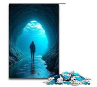 1000 pezzi per adulti e bambini di Jigsaw Puzzle tunnel sottomarino per adulti Puzzle in legno 1000 pezzi (75x50 cm)