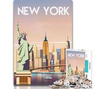 1000 pezzi per adulti New York Puzzle da 1000 pezzi per adulti Regali, giocattoli Giochi educativi Decorazione murale antistress 75x50cm