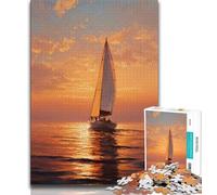 1000 pezzi per adulti puzzle con pittura a olio di barche a vela 1000 pezzi per adolescenti giocattoli giochi educativi antistress collezione di artisti belle arti (50x75cm)