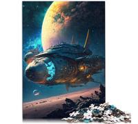 1000 pezzi per adulti puzzle post apocalittico su Marte Puzzle Artwork Christmas Wishlist con Babbo Natale 50 x 74,9 cm per adolescenti dai 14 anni in su