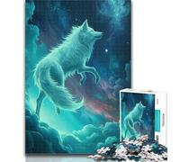 1000 pezzi per adulti Spirit Wolf Puzzle da 1000 pezzi per adolescenti, giocattoli, giochi educativi, antistress, collezione di artisti, belle arti 26x38cm