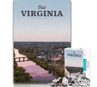 1000 pezzi per adulti Visita Virginia Puzzle da 1000 pezzi per adulti Regali, giocattoli Giochi educativi Decorazione murale antistress 75x50cm