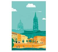 1000 Pezzi - Per Giocattoli Educativi Per Famiglie Di Adulti - Toulouses Vintage Travel Art Posters - Alzheimer Puzzles Games - Decorazione Murale - Pk174Zw