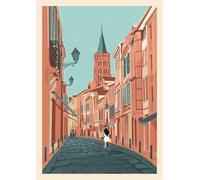 1000 Pezzi - Per Giocattoli Educativi Per Famiglie Di Adulti - Toulouses Vintage Travel Art Posters - Alzheimer Puzzles Games - Decorazione Murale - Pk172Zw