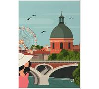 1000 Pezzi - Per Giocattoli Educativi Per Famiglie Di Adulti - Toulouses Vintage Travel Art Posters - Alzheimer Puzzles Games - Decorazione Murale - Pk169Zw