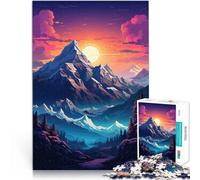 1000 pezzi per regali per adulti Arte delle montagne Fatto di legno per 14+ Bellissimo gioco di designBellissimo gioco di design Un'opera d'arte misurare:50x75cm
