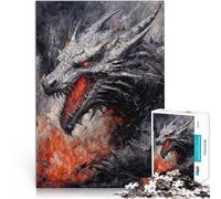 1000 pezzi per regali per adulti Drago ~ Fatto di legno per 14+ Giochi educativi fai da te perché è ideale come regalo per tutta la famiglia misurare：50x75cm