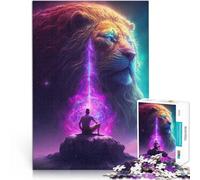 1000 pezzi per regali per adulti Leone dello Spazio Cosmico Fatto di legno,Adatto a partire dai 14 anni apprendimento educativo Migliorare l'amore tra le coppie。misurare:50x75cm