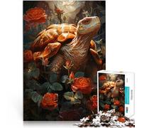 1000 pezzi per regali per adulti Tartaruga nella natura Fatto di legno per 14+ Decorazione perfetta Regalo di opere d'arte misurare:50x75cm