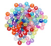 1000 Pezzi Perline con Lettere in Acrilico, Gioielli Fai da Te | Braccialetti e Collane, Lettere Dell'alfabeto, Attirano L'attenzione dei Piccoli, Acrilico Colore Casuale