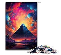 1000 pezzi Piramidi d'Egitto circondate da schizzi Molti puzzle colorati Regali per adulti Lista dei desideri di Natale con Babbo Natale per adolescenti dai 14 anni in su 75x50 cm
