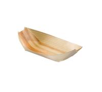 1000 pezzi PIROGA IN LEGNO Piccola 9,5 x 5cm x 1,5h Finger Food NUOVE