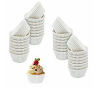 1000 Pezzi Pirottini Muffin Carta Mini Tazze del Muffins Bianchi Cupcake Pirottinis Resistenza All'olio per Feste Natale Compleanni Matrimoni Celebrazioni