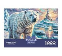 1000 Pezzi- Polar Bear, Intrattenimento Creativo, Divertimento, Classici Con The Ice Age, Per Adulti E Bambini Dai 12 Anni Puzzle, Colore Colorato 70x50cm/1000pcs