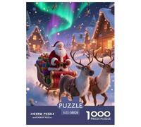 1000 Pezzi Puzzle Arte Giochi Cute Santa Claus Decorazione Della Casa Regalo Per Amore E Amico Für Erwachsene Und Kinder Ab 12 Jahren 38x26cm/1000pcs
