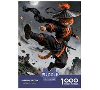 1000 Pezzi Puzzle Arte Puzzle Per Gioco Familiare Cute Cat Decorazione Della Casa Regalo Per Amore E Amico Für Erwachsene Und Kinder Ab 12 Jahren 52x38cm/1000pcs