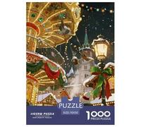 1000 Pezzi Puzzle Arte Puzzle Per Gioco Familiare Merry Christmas Decorazione Della Casa Regalo Per Amore E Amico Regalo Per Adulti E Bambini Da 12 Anni E Più 70x50cm/1000pcs