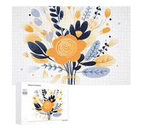1000 pezzi puzzle bouquet isolato puzzle puzzle personalizzato in legno foto puzzle per adulti foto puzzle arte appeso alla parete decorazione per compleanno, matrimonio, San Valentino, anniversario