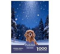 1000 Pezzi Puzzle Cavalier King Charles Spaniel Per Adulti, Rompicapo Con Snowflakes, Giocattolo Educativo, Regalo Per Adulti E Ragazzi 70x50cm/1000pcs
