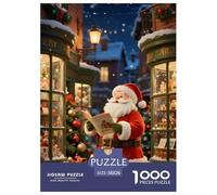 1000 Pezzi Puzzle Classici Arte Giochi Cute Santa Claus Festa Aziendale Regalo Per Amore E Amico Für Erwachsene Und Kinder Ab 12 Jahren 38x26cm/1000pcs