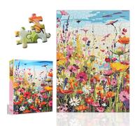 1000 Pezzi Puzzle Classici, Beautiful Flowers Classic Jigsaw Puzzle 38 x 26 cm, Gioco di Abilità Classico Impossibile per Tutta la Famiglia, Puzzle colorato Decorazione per la Casa
