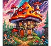 1000 pezzi puzzle classico fungo fungo fata folletto casa pezzo puzzle difficile puzzle puzzle con splendide e colorate opere d'arte