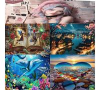 1000 pezzi Puzzle creativo per adulti, puzzle senza cornice spesso e durevole, sfida familiare di alta qualità interessante, adatto come regalo di compleanno, regalo di Pasqua, decorazione per la casa