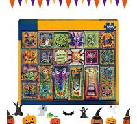 1000 Pezzi Puzzle di Halloween, Puzzle Da 1000 Pezzi Per Adulti Con Tema Halloween, Arte Artigianato Giochi Da Tavolo Arredamento Casa Per Autunno Vacanze Adulti Ragazzi Famiglia Camera Soggiorno