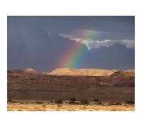 1000 Pezzi Puzzle, Divertimento per Adulti-Deserto,colline,arcobaleno 70x50cm
