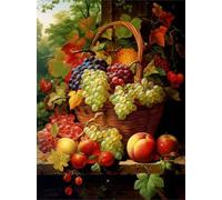 1000 pezzi Puzzle -Fruit In A Basket Oil Painting Art Immagini - Per Giocattoli Per La Sfida Del Divertimento In Famiglia - Anziani Memoria Cognizione Games Dw64Sk