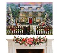 1000 pezzi puzzle, gioco in famiglia di Natale, 19.69x27.56in autentico giocattolo interattivo per adulti, decorazioni di puzzle di Natale, vibrante design per le vacanze per il compleanno, vacanza, u