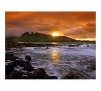 1000 Pezzi Puzzle,Idea Regalo Adulti-Declino,Mare,Onde,Nuvole,Isola,Terra 70x50cm