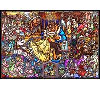 1000 Pezzi Puzzle la Bella e la Bestia Stained-Glass Puro Bianco 60359 Jpn