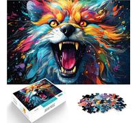 1000 pezzi puzzle per adulti Fantasy volpe compito di pensiero impegnativo ma divertente e divertente per adolescenti dai 14 anni in su, 26 x 38 cm