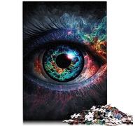 1000 pezzi puzzle per adulti L'arte dell'occhio puzzle in legno con pezzi completamente ad incastro e a forma casuale 50 x 75 cm
