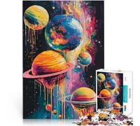 1000 Pezzi Puzzle Per Adulti Melting Planets Spielzeug Lernspiele Stressabbau Geeignet für die Schreibtischdekoration70x100cm