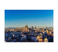 1000 Pezzi Puzzle Per Adulti Milano 2015 Skyline Panoramico Con Le Alpi Italiane Sullo Sfondo Puzzle Per Adulti Multicolore Puzzle Classici Educativo Per Bambini Puzzle Per Gioco Familiare