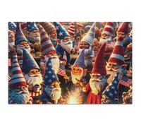 1000 pezzi puzzle per adulti USA 4 luglio partito nani gioco puzzle regali paesaggio puzzle gioco gioco opere d'arte 75 x 50 cm