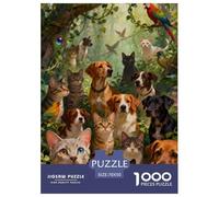1000 Pezzi Puzzle Premium Quality Arte Giochi Cute Cat Decorazione Della Casa Regalo Per Amore E Amico Für Erwachsene Und Kinder Ab 12 Jahren 70x50cm/1000pcs
