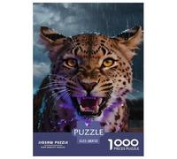 1000 Pezzi Puzzle Premium Quality Arte Puzzle Per Gioco Familiare Leopard Decorazione Della Casa Regalo Per Amore E Amico Per Adulti E Bambini Con Una Misura 52x38cm/1000pcs