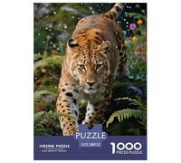 1000 Pezzi Puzzle Premium Quality Arte Puzzle Per Gioco Familiare Leopard Decorazione Della Casa Regalo Per Amore E Amico Per Adulti E Bambini Con Una Misura 52x38cm/1000pcs