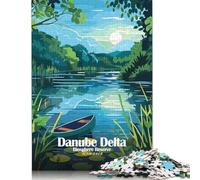 1000 pezzi Riserva della biosfera del Delta del Danubio Romania Puzzle quadrati creativi per adulti e puzzle di carta Antistress Regali di Natale unici 38x26 cm/1000 pezzi