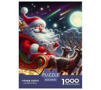 1000 Pezzi Santa Claus Puzzles Giochi-rompicapo Decora La Casa Classici Happy Christmas Puzzle Giocattoli Sfida Regalo Per Adulti E Bambini 70x50cm/1000pcs