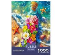 1000 Pezzi Seaside Scenery Puzzle Giochi-rompicapo Decorazione Perfetta Message in A Bottle Puzzle Di Cartone Giocattoli Sfida Regalo Per Uomini E Donne 70x50cm/1000pcs
